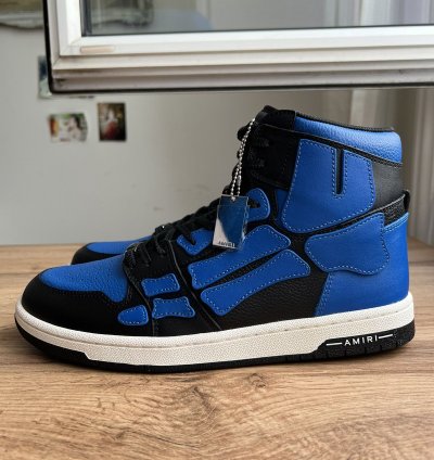 Amiri Skel High Sneaker Black Blue Size 43