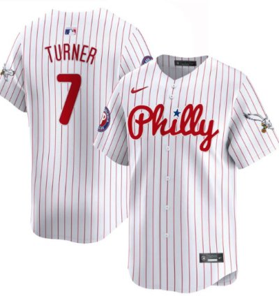 Trea Turner Jersey 7 Phillies And Eagles Vapor Premier Limited Stitched Pinstripe