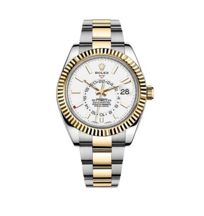 Rolex Sky-dweller 326933 Stainless Steel Yellow Gold White Dial 2022