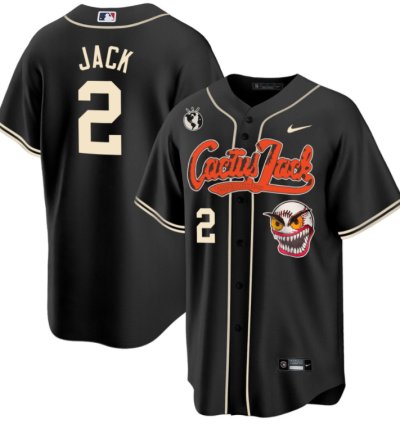 Jack 2 Houston Astros Cactus Jack Men Jersey - Black