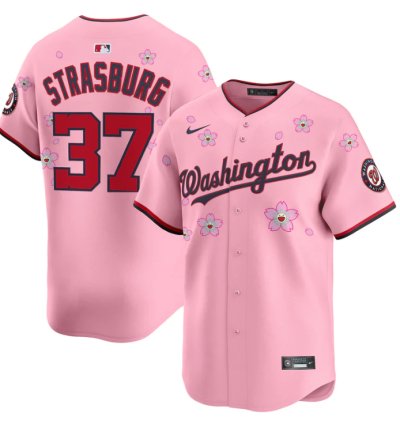 Stephen Strasburg Jersey 37 Washington Nationals Cherry Blossom Vapor Premier Limited Stitched