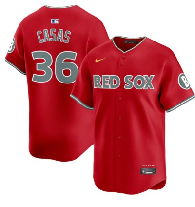 Triston Casas Jersey 36 Boston Red Sox 2025 City Connect Vapor Premier Limited Stitched Red