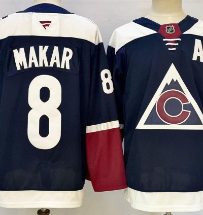 Mens Cale Makar Jersey 8 Colorado Avalanche Navy All Stitched