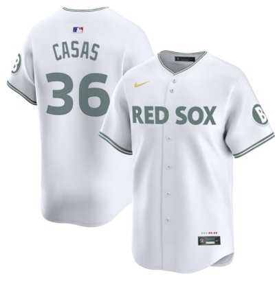 Triston Casas Jersey 36 Boston Red Sox 2025 City Connect Vapor Premier Limited Stitched White