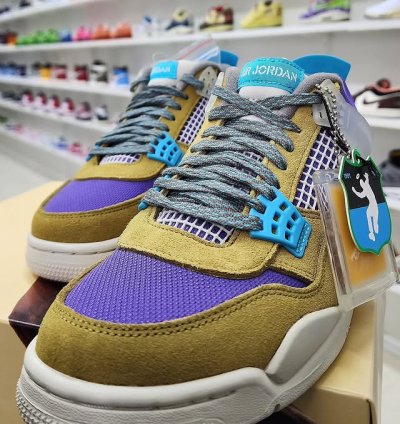 Air Jordan 4 X Union La Desert Moss
