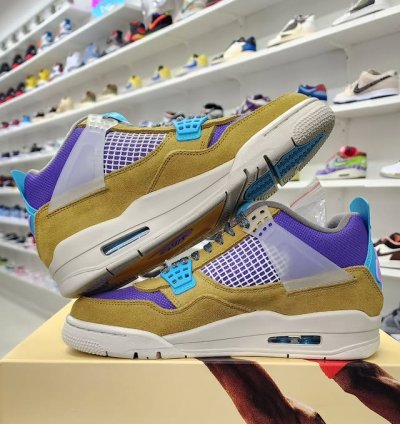 Air Jordan 4 X Union La Desert Moss