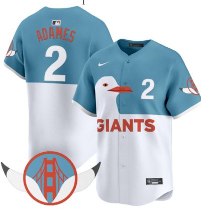 Willy Adames Jersey 2 San Francisco Giants Seagull 2025 Vapor Premier Limited Stitched