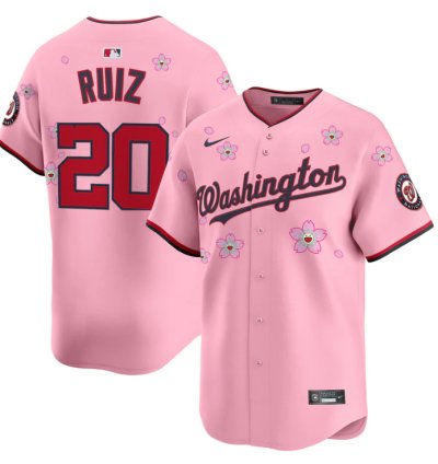 Keibert Ruiz Jersey 20 Washington Nationals Cherry Blossom Vapor Premier Limited Stitched