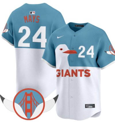 Willie Mays Jersey 24 San Francisco Giants Seagull 2025 Vapor Premier Limited Stitched