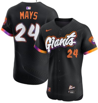 Willie Mays Jersey 24 San Francisco Giants 2025 City Connect Vapor Premier Elite Stitched