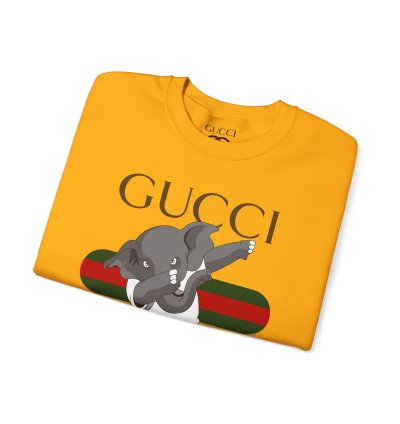 Gucci Elephant Gold Sweatshirt - Size Usa
