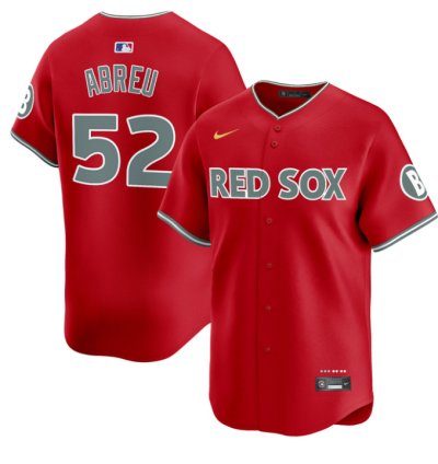 Wilyer Abreu Jersey 52 Boston Red Sox 2025 City Connect Vapor Premier Limited Stitched Red