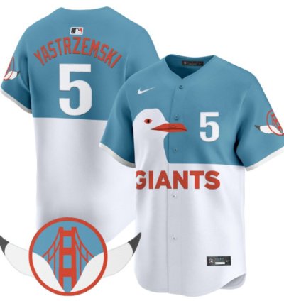 Mike Yastrzemski Jersey 5 San Francisco Giants Seagull 2025 Vapor Premier Limited Stitched