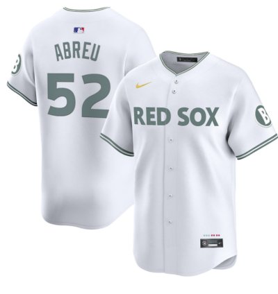 Wilyer Abreu Jersey 52 Boston Red Sox 2025 City Connect Vapor Premier Limited Stitched White
