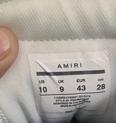 Amiri Skel Low Top Red White