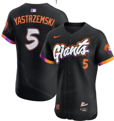 Mike Yastrzemski Jersey 5 San Francisco Giants 2025 City Connect Vapor Premier Elite Stitched