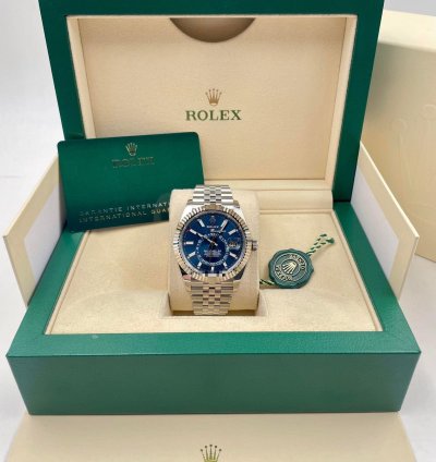 Rolex Sky-dweller 326934 Blue Dial Jubilee Bracelet Unworn 2023