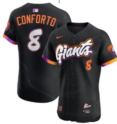 Michael Conforto Jersey 8 San Francisco Giants 2025 City Connect Vapor Premier Elite Stitched