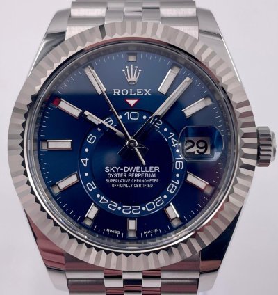 Rolex Sky-dweller 326934 Blue Dial Jubilee Bracelet Unworn 2023