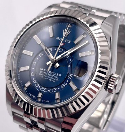 Rolex Sky-dweller 326934 Blue Dial Jubilee Bracelet Unworn 2023