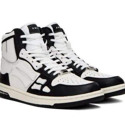Amiri Skel Skeleton High-top Leather Sneakers 43 Us 10 New
