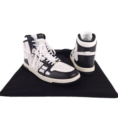 Amiri Skel Skeleton High-top Leather Sneakers 43 Us 10 New
