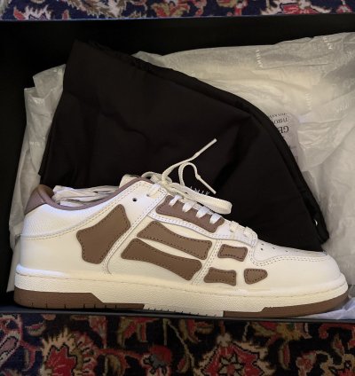 Amiri Skel Sneaker White Brown