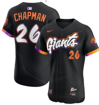 Matt Chapman Jersey 26 San Francisco Giants 2025 City Connect Vapor Premier Elite Stitched