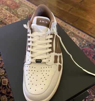 Amiri Skel Sneaker White Brown