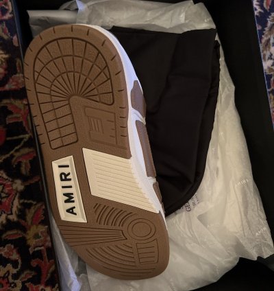 Amiri Skel Sneaker White Brown