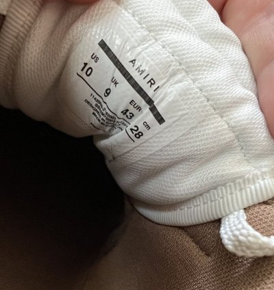 Amiri Skel Sneaker White Brown