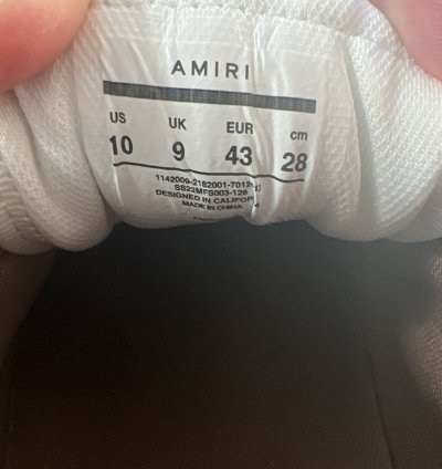 Amiri Skel Sneaker White Brown