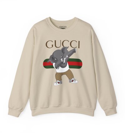 Gucci Elephant Sand Sweatshirt - Size Usa