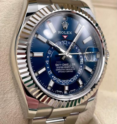 Rolex Sky-dweller 326934 Blue Dial Oyster Bracelet Unworn 2023