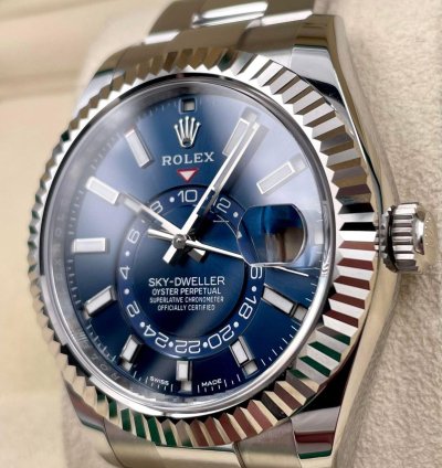 Rolex Sky-dweller 326934 Blue Dial Oyster Bracelet Unworn 2023