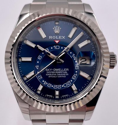 Rolex Sky-dweller 326934 Blue Dial Oyster Bracelet Unworn 2023