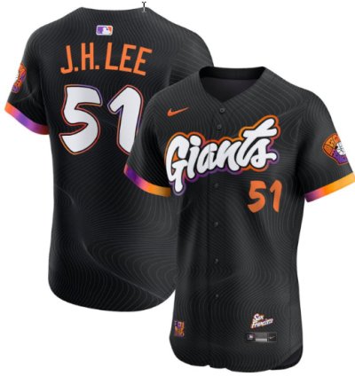 Jung Hoo Lee Jersey 51 San Francisco Giants 2025 City Connect Vapor Premier Elite Stitched
