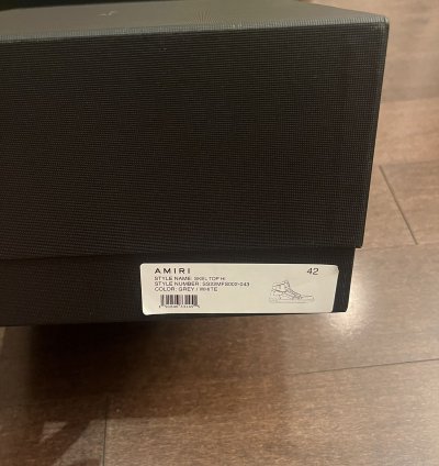 Amiri Skel Top Black White Sneakers