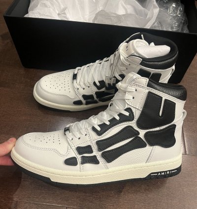Amiri Skel Top Black White Sneakers