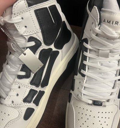 Amiri Skel Top Black White Sneakers