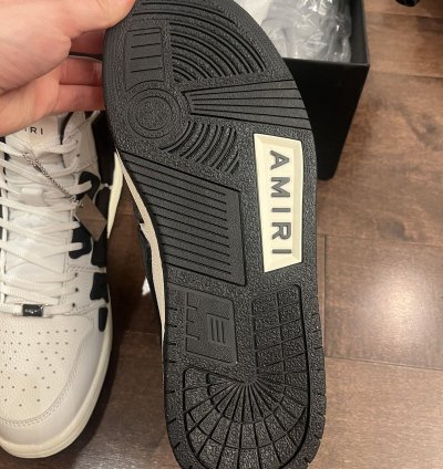 Amiri Skel Top Black White Sneakers