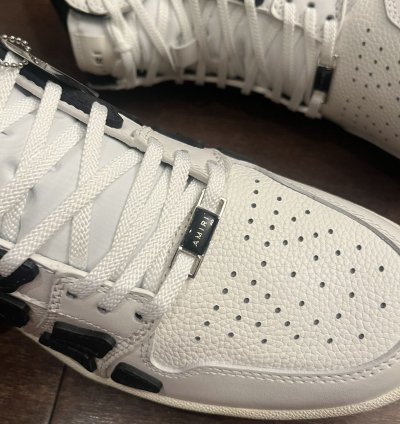Amiri Skel Top Black White Sneakers