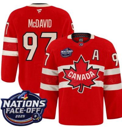 Men Connor Mcdavid Jersey 97 Canada 4 Nations Face-off 2025 Pro Stitched Red