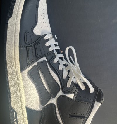 Amiri Skel Top Hi - Black And White