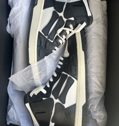 Amiri Skel Top Hi - Black And White
