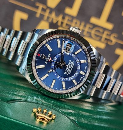 Rolex Sky-dweller 326934 Blue Oyster Warranty