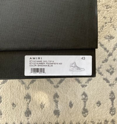 Amiri Skel Top Hi Bandana Blue