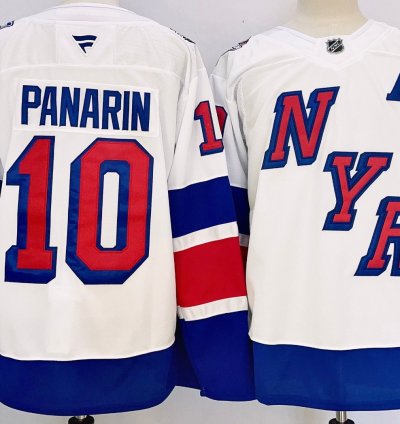Mens Artemi Panarin Jersey 10 New York Rangers White Alternate Stitched