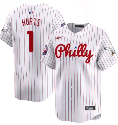 Jalen Hurts Jersey 1 Phillies And Eagles Vapor Premier Limited Stitched Pinstripe
