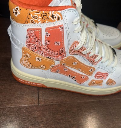 Amiri Skel Top Hi Bandana Sneakers